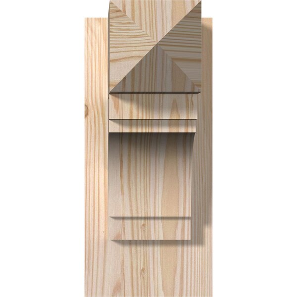 Merced Arts & Crafts Smooth Outlooker, Douglas Fir, 5 1/2W X 12D X 12H